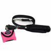 Tre Ponti Strength Leash soft and comfortable Single Handle Leash shown with Tre Ponti bag dispenser in neon pink